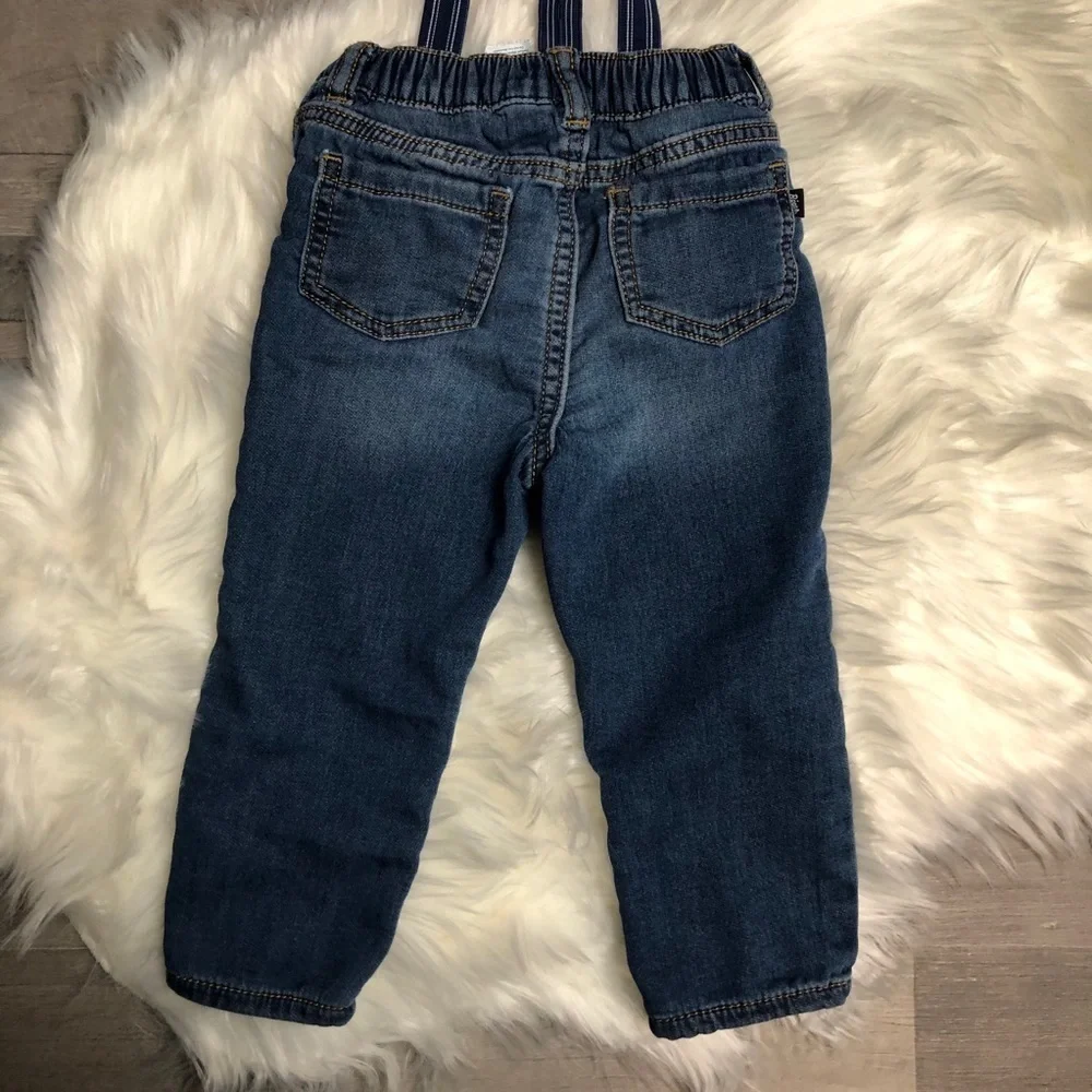 Oshkosh b’gosh Derby Wash Suspender Jeans 18M